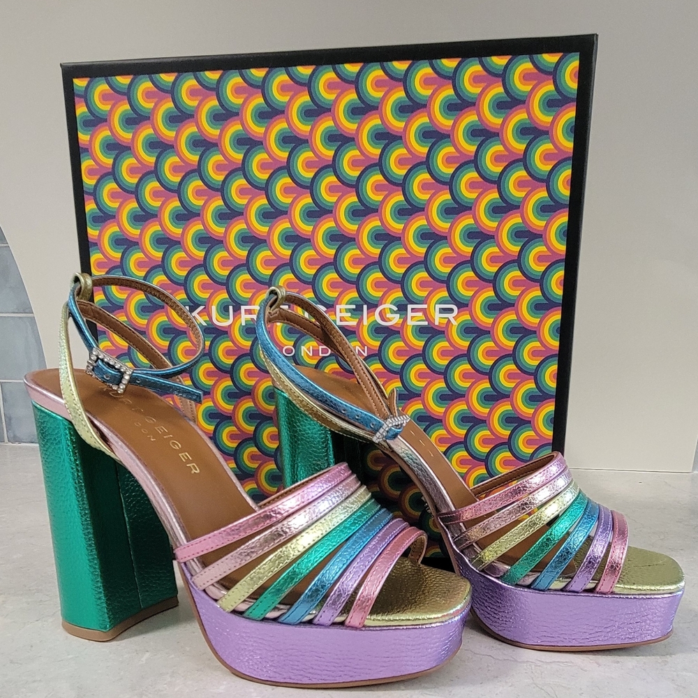 Kurt Geiger Multicolor Platform Sandals